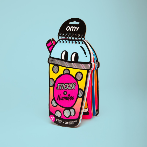 OMY  Βιβλίο Δραστηριοτήτων με Αυτοκόλλητα Bubble Tea