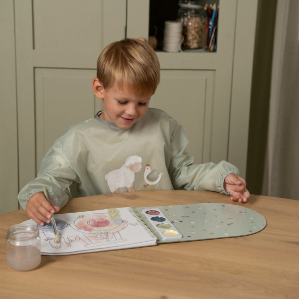 Little Dutch Μπλουζάκι-Ποδιά Ζωγραφικής Little Farm