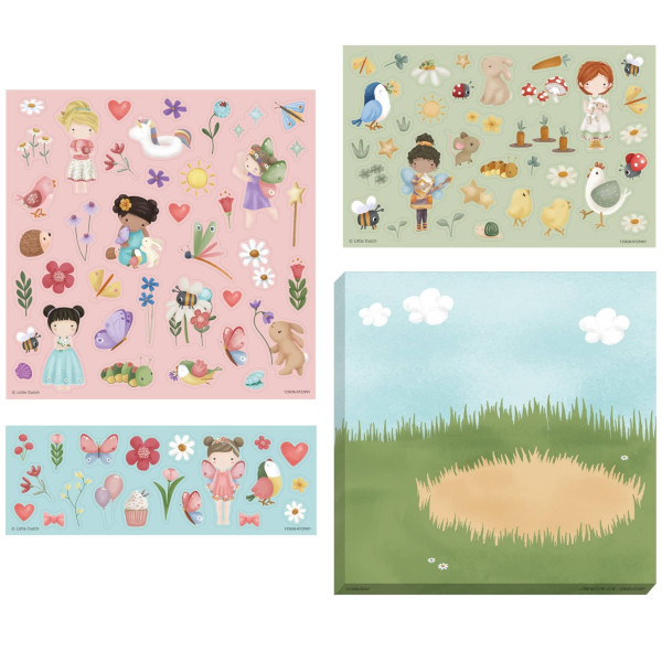 Little Dutch Σετ με Αυτοκόλλητα Rosa & Friends