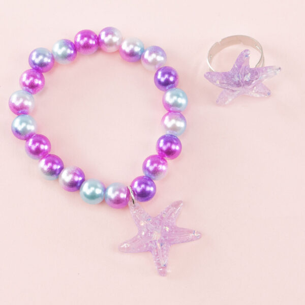 Nice Σετ Βραχιόλι με Δαχτυλίδι Mermaze Splash (2 τμχ)