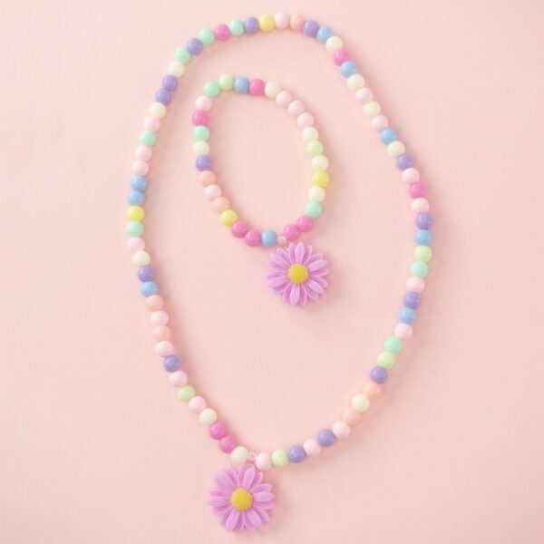 Nice Σετ Κολιέ και Βραχιόλι Love and Peace (2 τμχ)