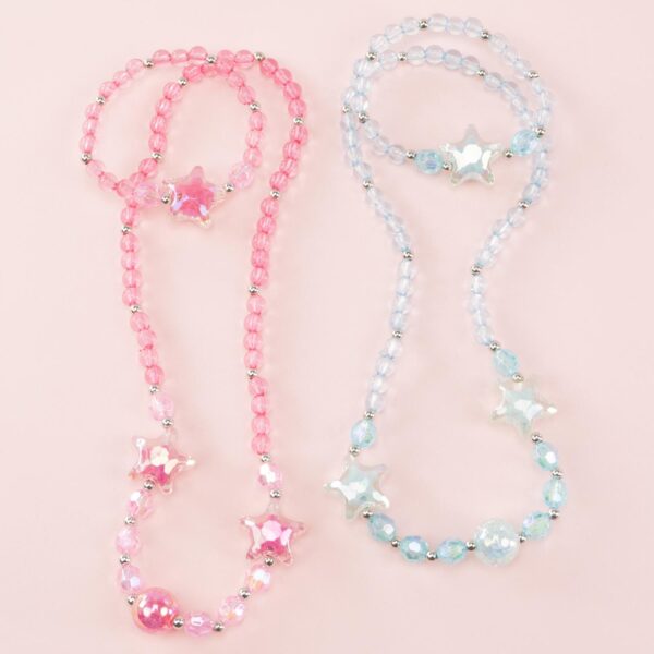 Nice Σετ Κολιέ και Βραχιόλι Stars (2 τμχ)