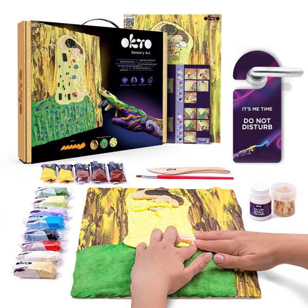 Okto DIY Δημιουργικό Σετ Ζωγραφικής 3D με Πηλό Gustav Klimt The Kiss