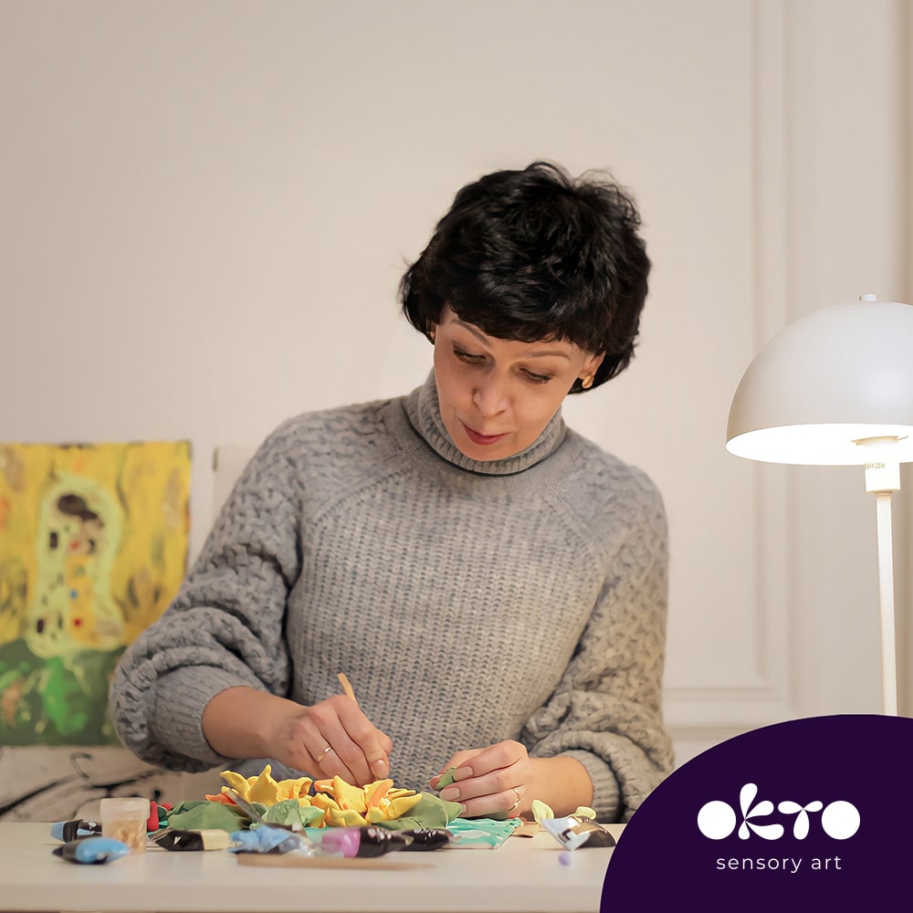 Okto  DIY Δημιουργικό Σετ Ζωγραφικής 3D με Πηλό Vincent Van Gogh Les Iris
