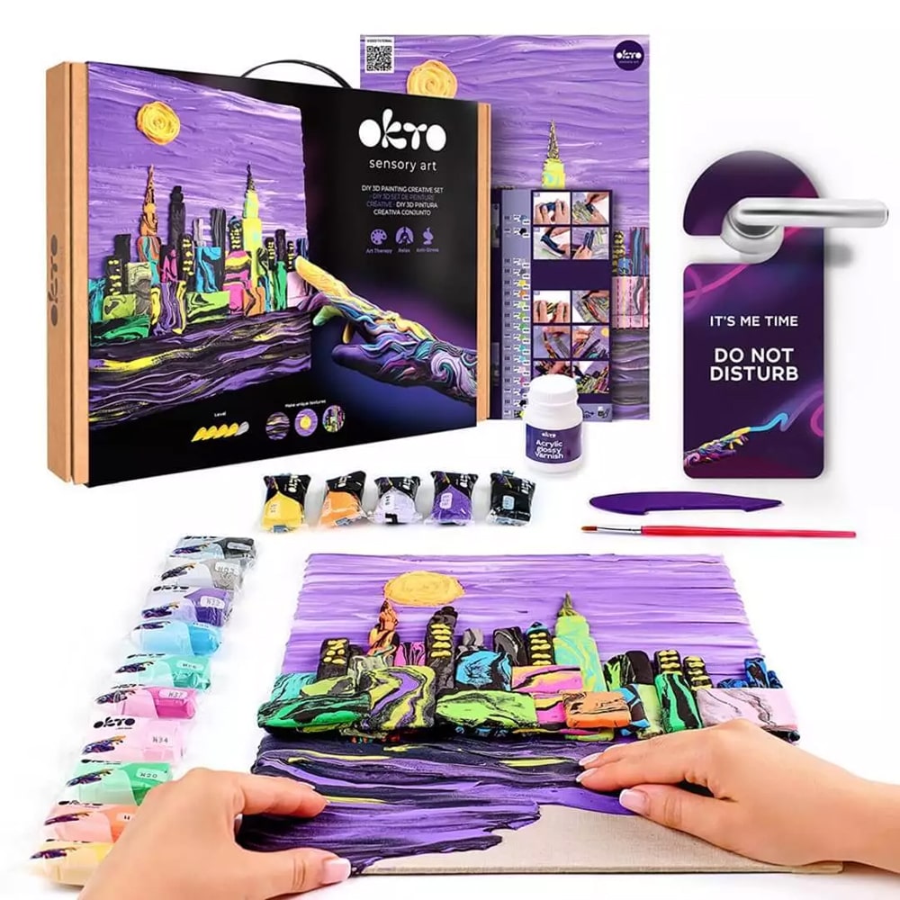 Okto  DIY Δημιουργικό Σετ Ζωγραφικής 3D με Πηλό New York