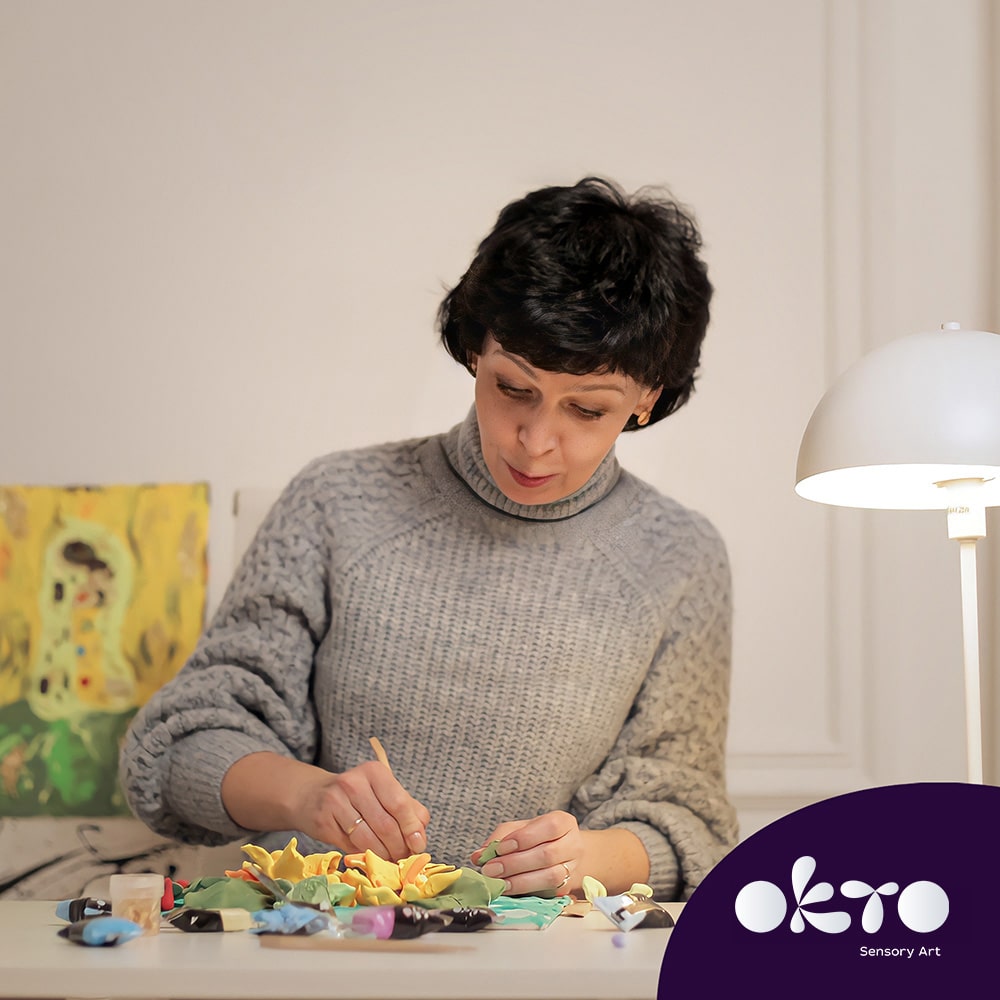 Okto  DIY Δημιουργικό Σετ Ζωγραφικής 3D με Vincent Van Gogh Sunflowers