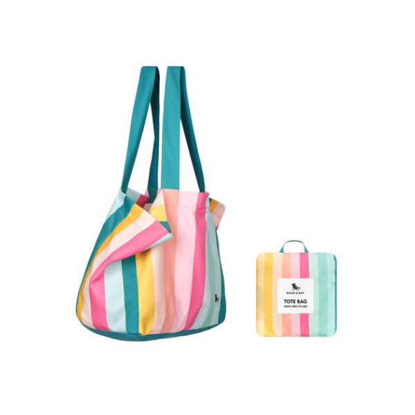 Dock & Bay Επαναχρησιμοποιούμενη τσάντα από 100% ανακυκλώσιμα υλικά - Coastal Candy