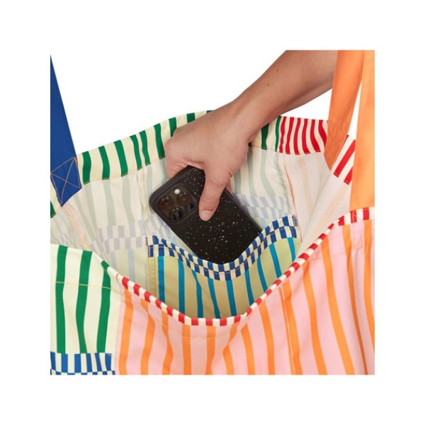 Dock & Bay Επαναχρησιμοποιούμενη τσάντα από 100% ανακυκλώσιμα υλικά - Stripe Up Your Life