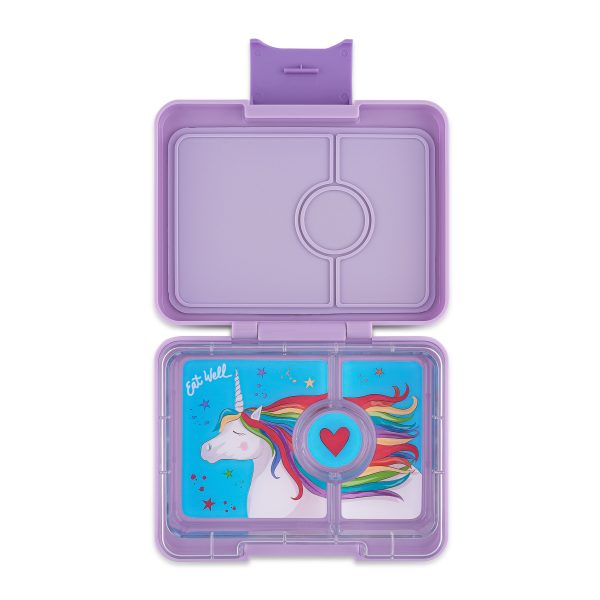 Yumbox Snack Φαγητοδοχείο με 3 χωρίσματα (Lavande Purple - Unicorn)