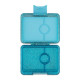 Yumbox Snack Φαγητοδοχείο με 3 χωρίσματα (Glitter-Aqua)