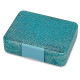 Yumbox Snack Φαγητοδοχείο με 3 χωρίσματα (Glitter-Aqua)