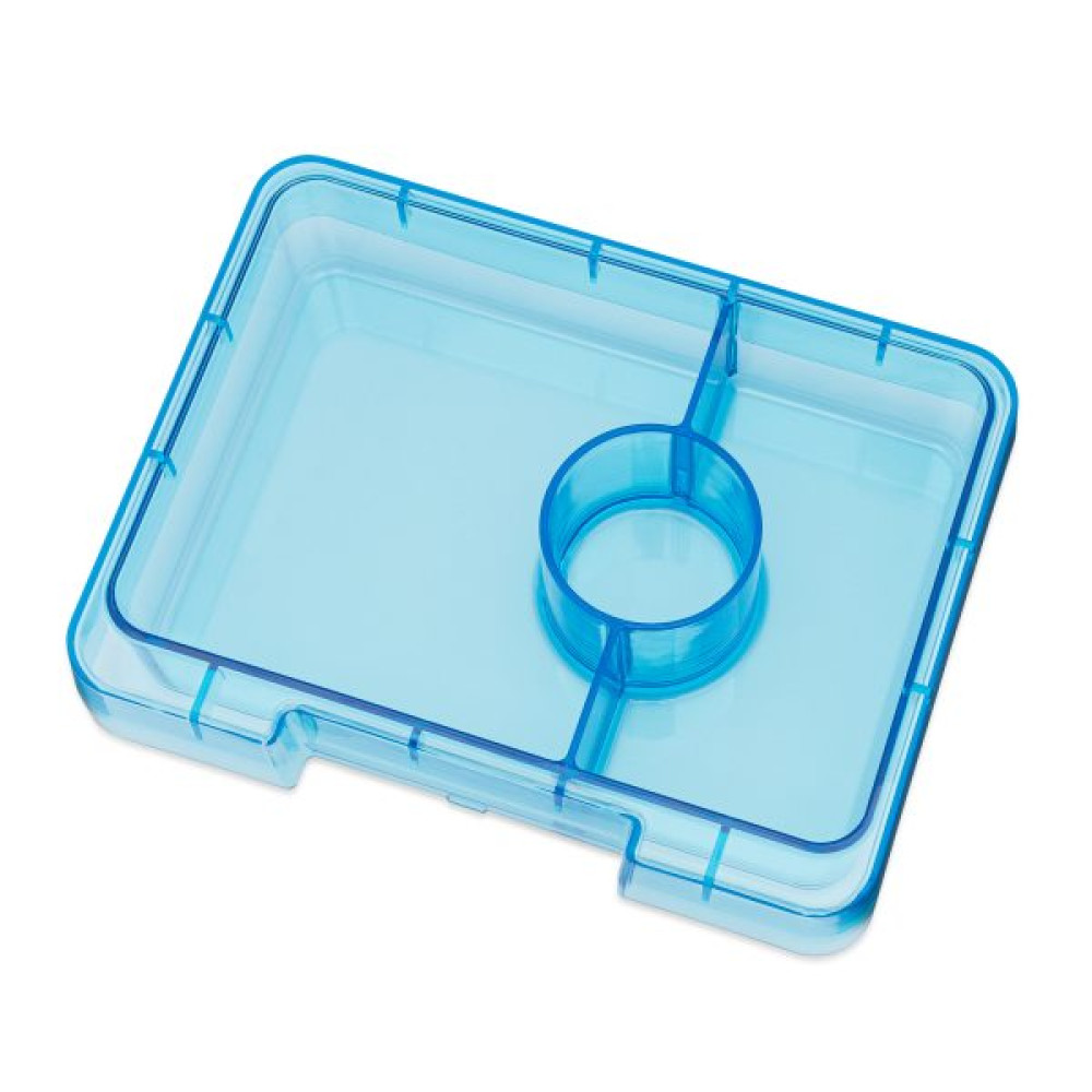 Yumbox Snack Φαγητοδοχείο με 3 χωρίσματα (Glitter-Aqua)