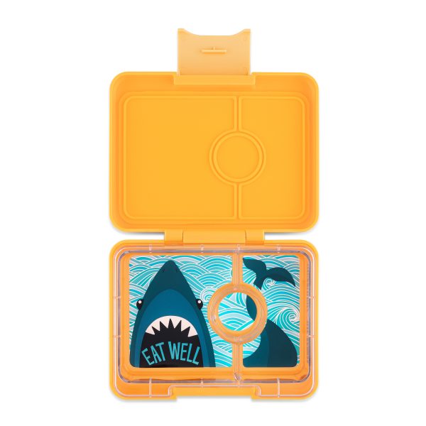 Yumbox Snack Φαγητοδοχείο με 3 χωρίσματα (Yoyo Yellow - Shark)