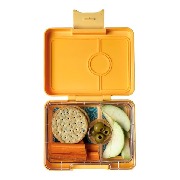 Yumbox Snack Φαγητοδοχείο με 3 χωρίσματα (Yoyo Yellow - Shark)