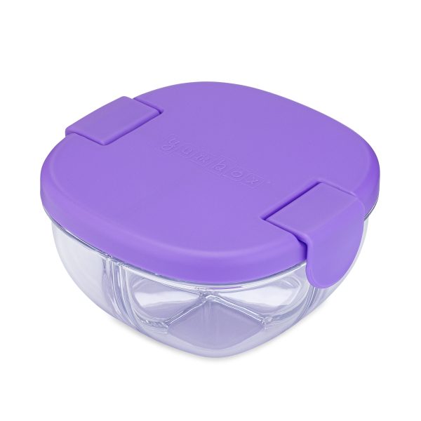 Yumbox Snack Bowl Φαγητοδοχείο με 3 χωρίσματα (Hazy Purple)