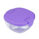 Yumbox Snack Bowl Φαγητοδοχείο με 3 χωρίσματα (Hazy Purple)