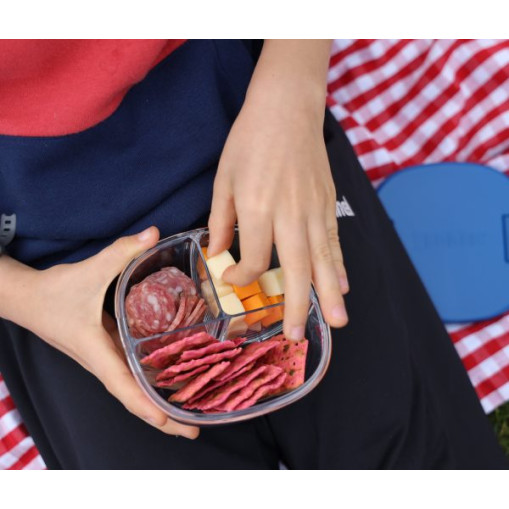 Yumbox Snack Bowl Φαγητοδοχείο με 3 χωρίσματα (Hazy Purple)
