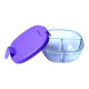 Yumbox Snack Bowl Φαγητοδοχείο με 3 χωρίσματα (Hazy Purple)