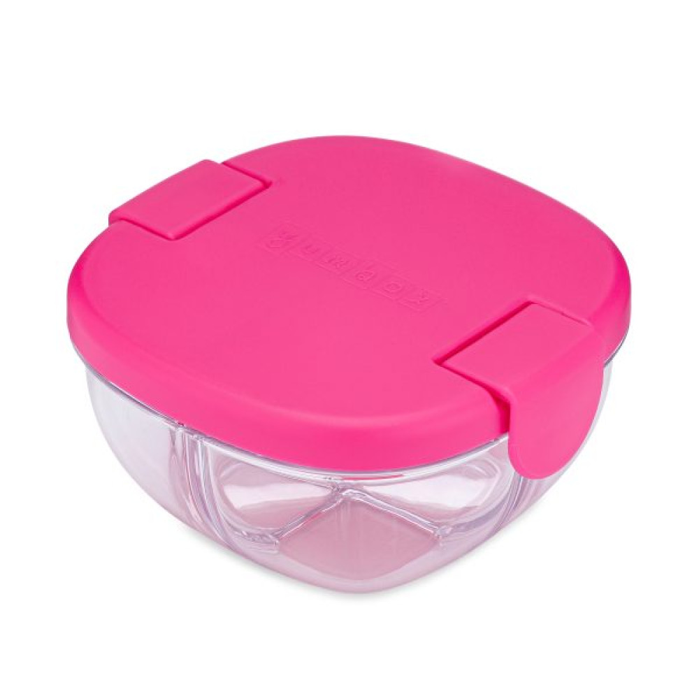 Yumbox Snack Bowl Φαγητοδοχείο με 3 χωρίσματα (Raspberry Pink)