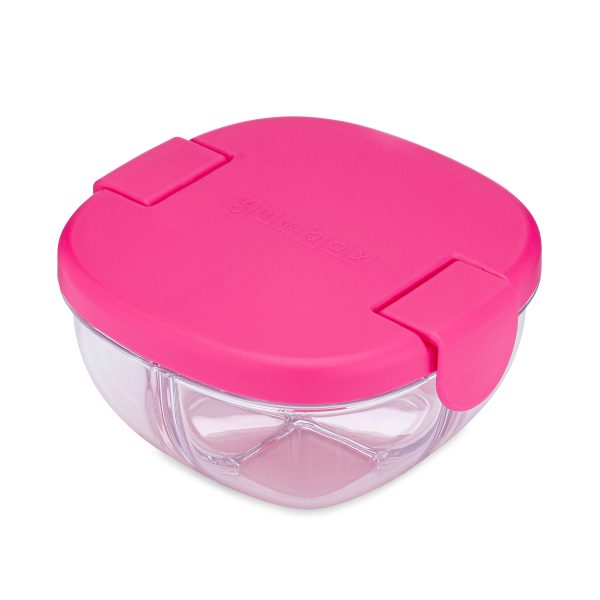 Yumbox Snack Bowl Φαγητοδοχείο με 3 χωρίσματα (Raspberry Pink)