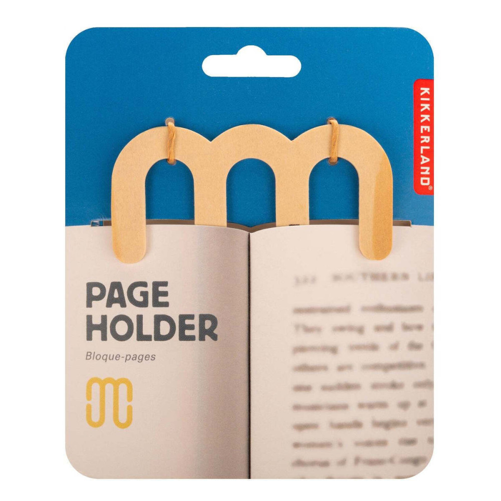 Kikkerland Page Holder - Ξύλινος Σελιδοδείκτης