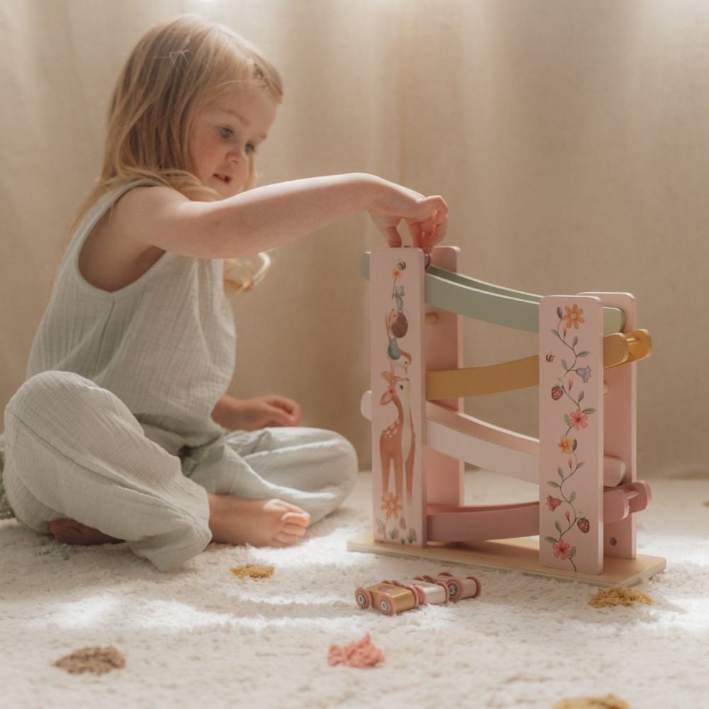 Little Dutch Ξύλινη Πίστα Αγώνων με Αυτοκινητάκια Fairy Garden FSC  