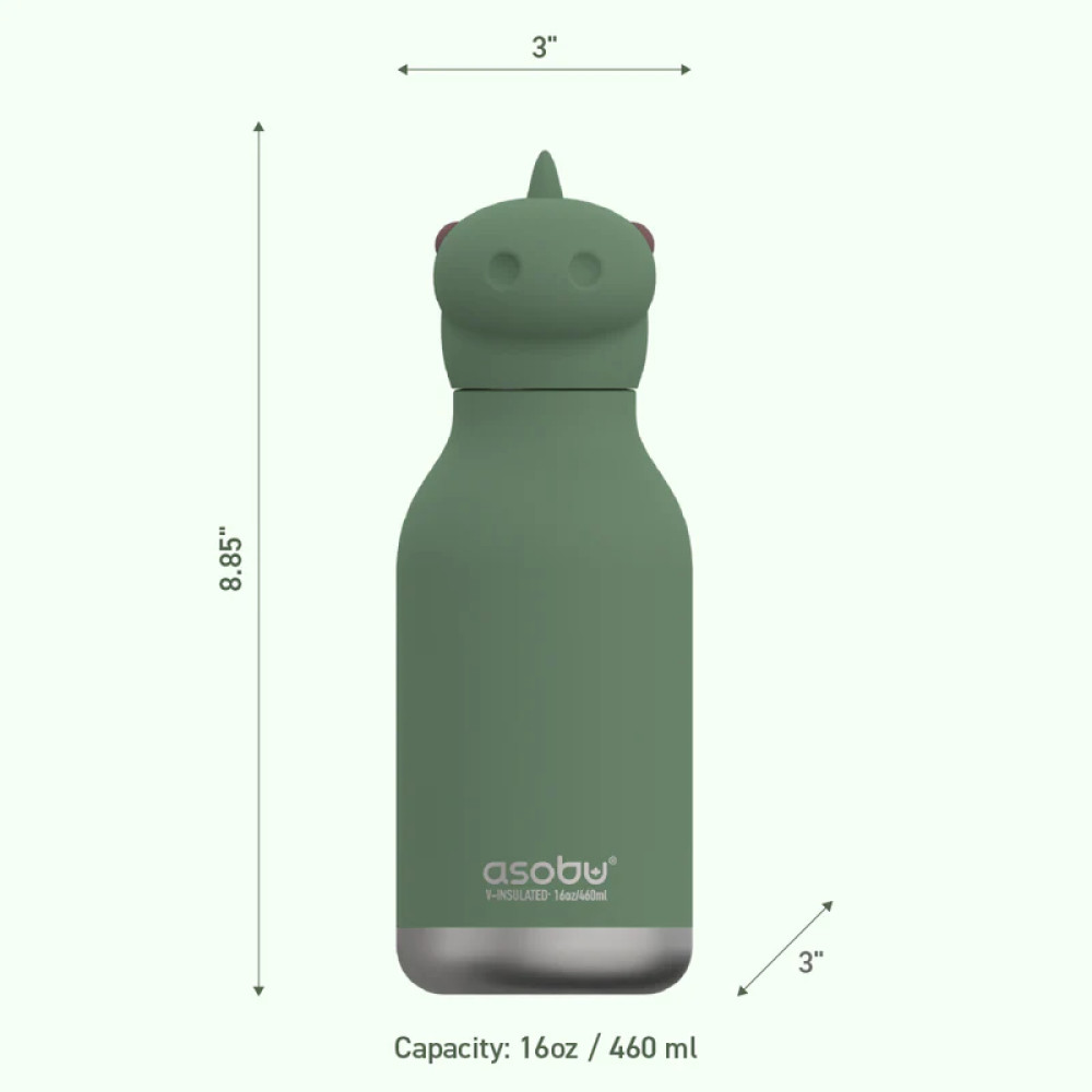 Asobu Bestie Bottle Ανοξείδωτο Μπουκάλι Θερμός 460ml (Δεινόσαυρος)