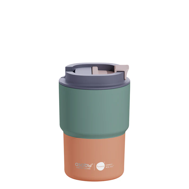 Asobu Coffee Express Special Edition Ανοξείδωτο Ποτήρι Θερμός 360ml (Pastel Green)