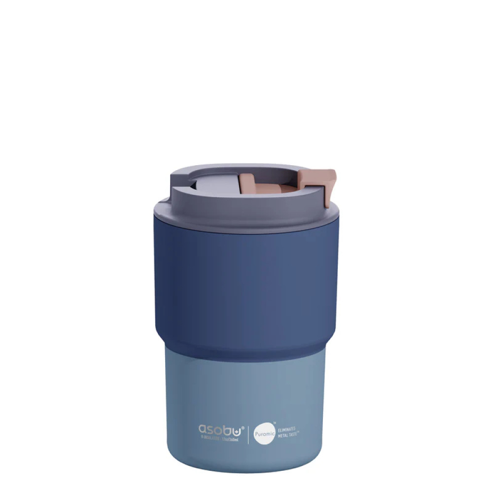 Asobu Coffee Express Special Edition Ανοξείδωτο Ποτήρι Θερμός 360ml (Pastel Blue)