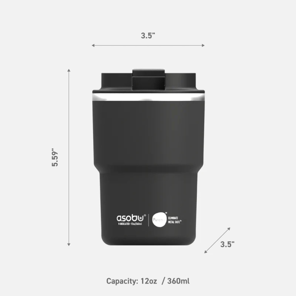 Asobu Coffee Express Special Edition Ανοξείδωτο Ποτήρι Θερμός 360ml (Black)