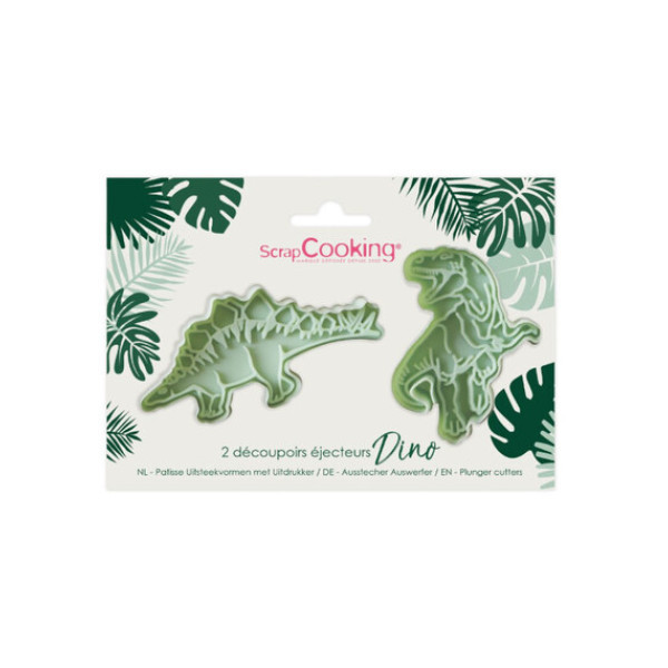 Scrap Cooking Καλούπια Μπισκότων με έμβολο - Dino