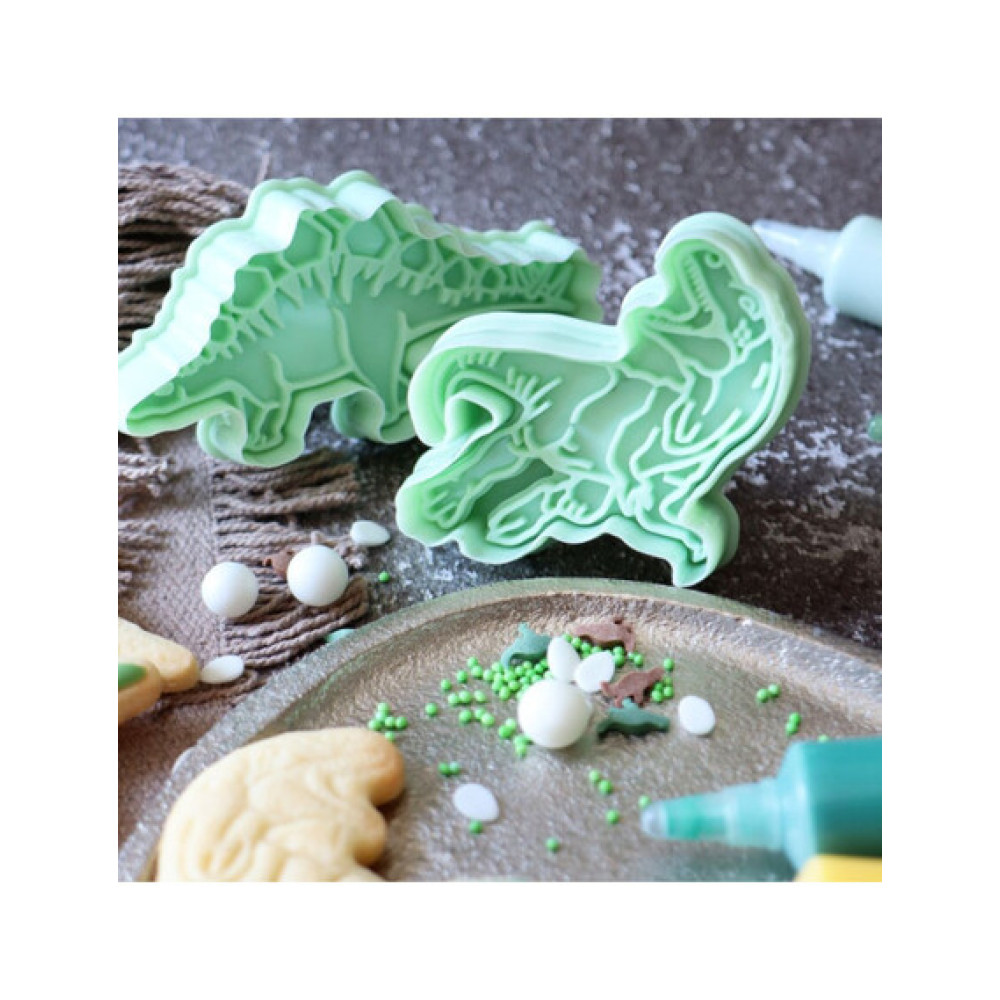Scrap Cooking Καλούπια Μπισκότων με έμβολο - Dino
