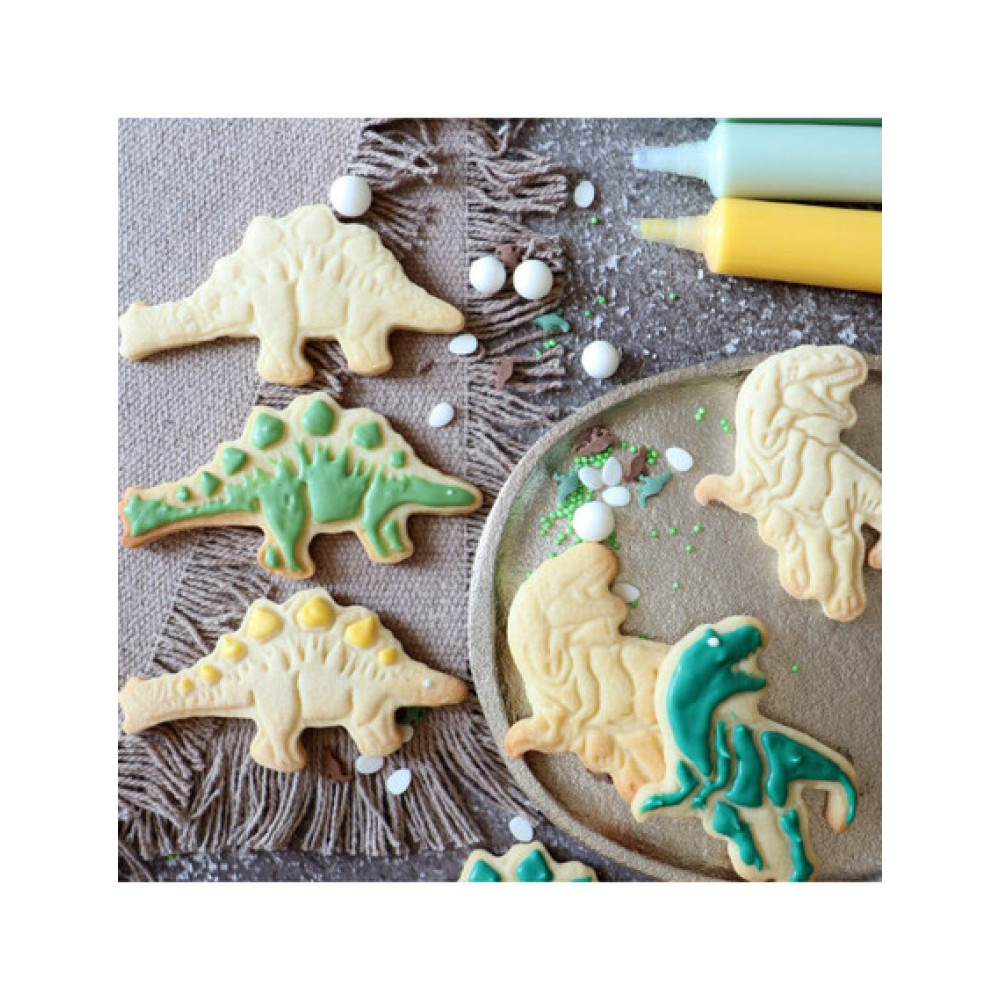 Scrap Cooking Καλούπια Μπισκότων με έμβολο - Dino