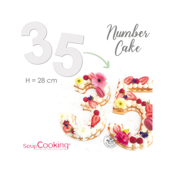 Scrap Cooking Σετ 9 Αριθμών για Τούρτες