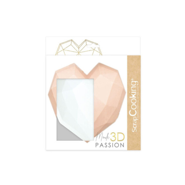 Scrap Cooking Φόρμα σιλικόνης για τη παρασκευή γεμιστού 3D κέικ-Καρδιά
