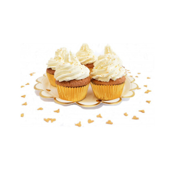 Scrap Cooking Θήκες για Cupcake σε Χρώμα Χρυσό (48 τεμ)
