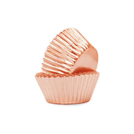 Scrap Cooking Θήκες για Cupcake σε Χρώμα Ροζ Χρυσό (48 τεμ)