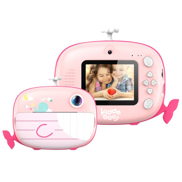 Kiddoboo FotoFun 2 Παιδική Φωτογραφική Μηχανή με εκτυπωτή (Whale Pink)