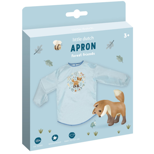 Little Dutch Μπλουζάκι-Ποδιά Ζωγραφικής Forest Friends