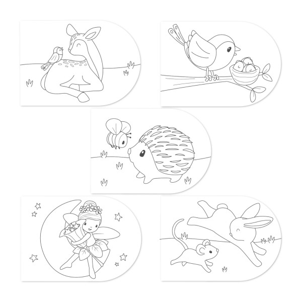 Little Dutch Μπλοκ Ζωγραφικής με Νερομπογιές Fairy Garden