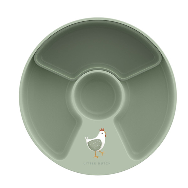 Little Dutch Παιδικό Πιατάκι με Χωρίσματα Mio Little Farm