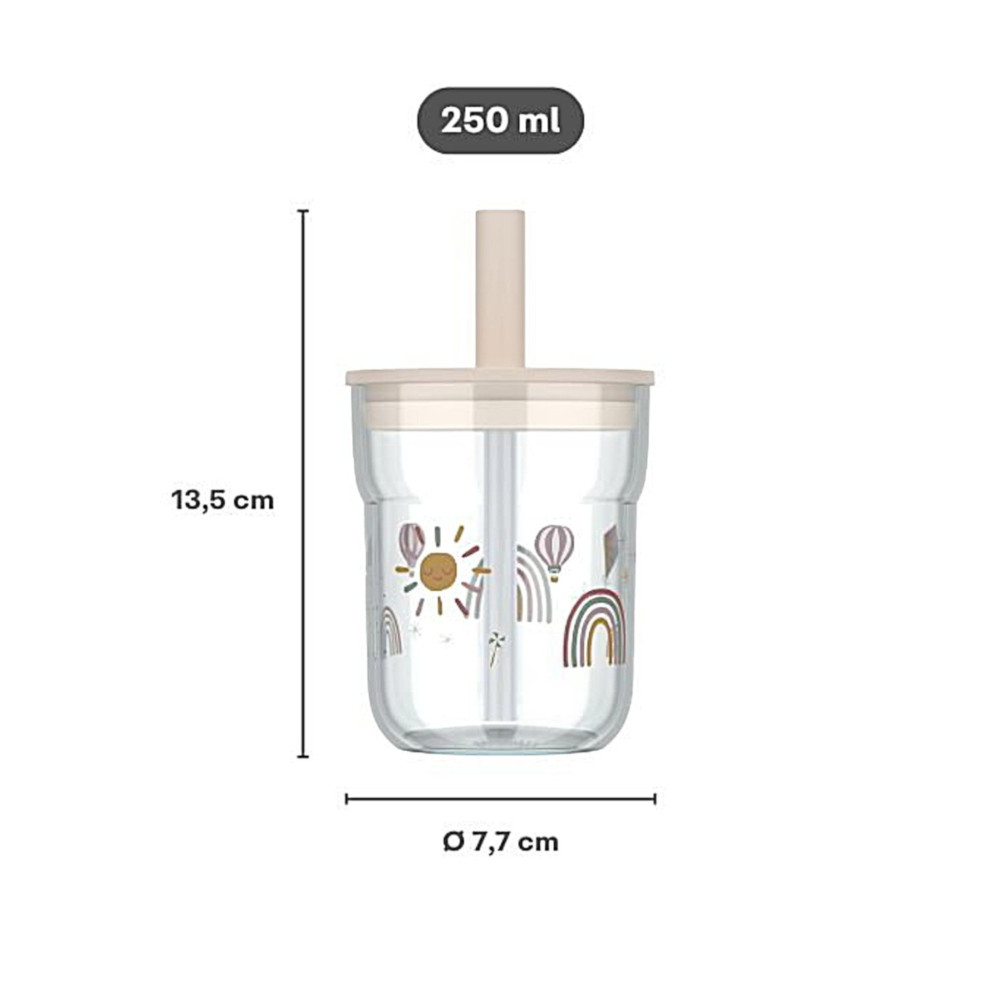 Little Dutch Παιδικό  Ποτήρι με Καλαμάκι Mio 250 ml - Little Farm