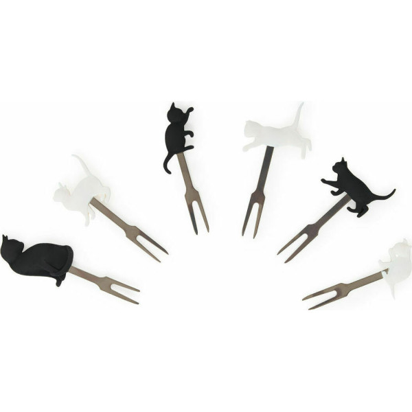 Legami Σετ 6 πιρουνιών από ανοξείδωτο ατσάλι "Meow"
