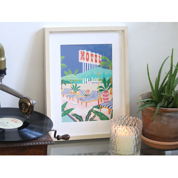 Petite Epicerie Σετ Ζωγραφικής με Αριθμό - Μικρό Πινέλο - Η Πισίνα του Μοτέλ από την Jessica Smith