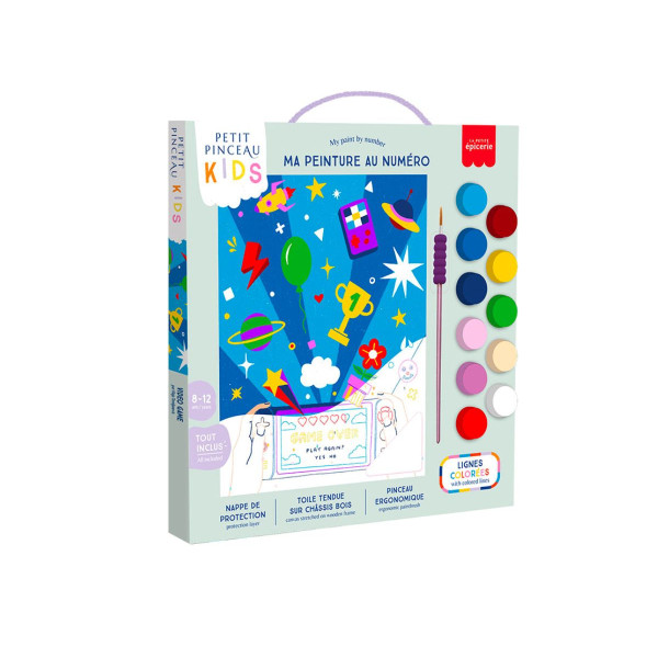 Petite Epicerie Σετ Ζωγραφικής Πινέλο για Μικρά Παιδιά - Βιντεοπαιχνίδι.
