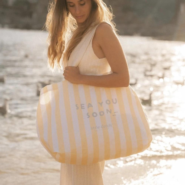 Little Dutch Τσάντα παραλίας Beach Sunny Yellow