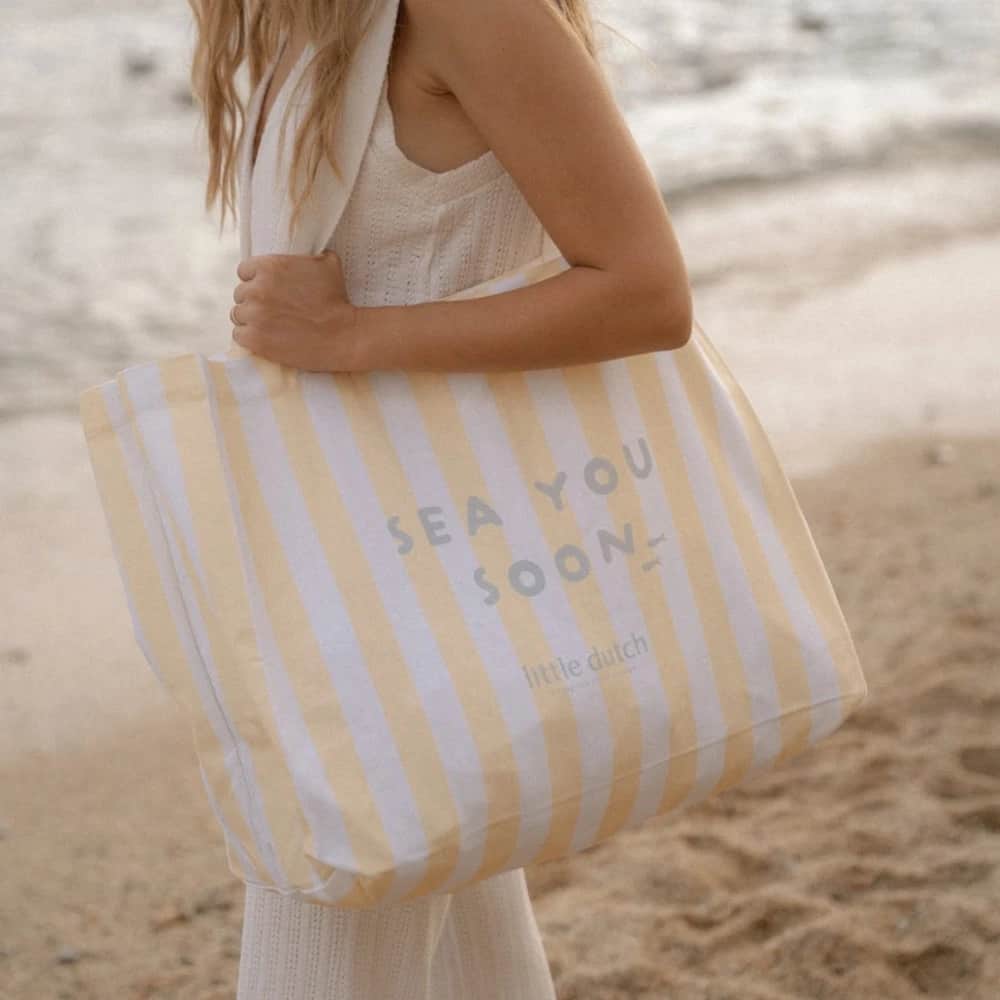 Little Dutch Τσάντα παραλίας Beach Sunny Yellow