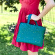Yumbox Poche Lunch Bag Ισοθερμική Τσάντα - Fuchsia Gold Stars
