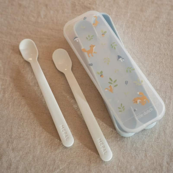Little Dutch Σετ 2 Εκπαιδευτικά Κουταλάκια Mio Forest Friends