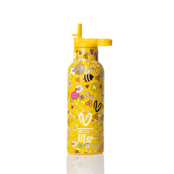 EcoLife x Vasiliki Joy Ανοξείδωτο Μπουκάλι Θερμός 500ml